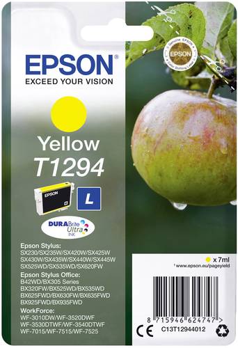 Epson Druckerpatrone T1294 Original Gelb C13T12944012 von Epson