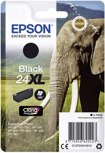 Epson Druckerpatrone T2431, 24XL Original Schwarz C13T24314012 von Epson