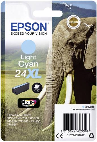 Epson Druckerpatrone T2435, 24XL Original Light Cyan C13T24354012 von Epson
