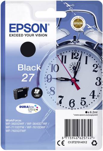 Epson Druckerpatrone T2701, 27 Original Schwarz C13T27014012 von Epson