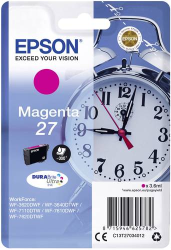 Epson Druckerpatrone T2703, 27 Original Magenta C13T27034012 von Epson
