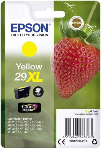 Epson Druckerpatrone T2994, 29XL Original Gelb C13T29944012 von Epson