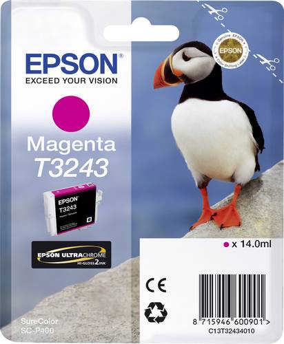 Epson Druckerpatrone T3243 Original Magenta C13T32434010 Epson Druckerpatrone T3243 Original Magenta C13T32434010 von Epson