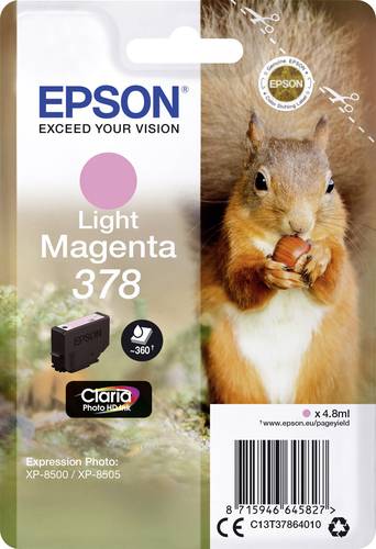 Epson Druckerpatrone T3786, 378 Original Light Magenta C13T37864010 von Epson