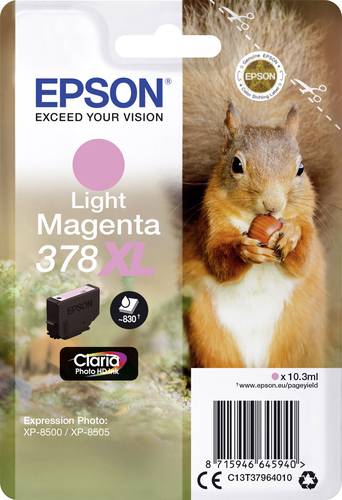 Epson Druckerpatrone T3796, 378XL Original Light Magenta C13T37964010 von Epson