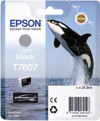 Epson Druckerpatrone T7607 Original Light Schwarz C13T76074010 Epson Druckerpatrone T7607 Original Light Schwarz C13T76074010 von Epson
