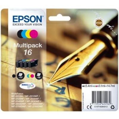 Epson Druckerpatronen Multipack 16 Cyan Magenta Gelb Schwarz von Epson