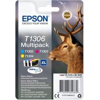 Epson Druckerpatronen Multipack T1306 / C13T13064012 (C, M, Y) von Epson