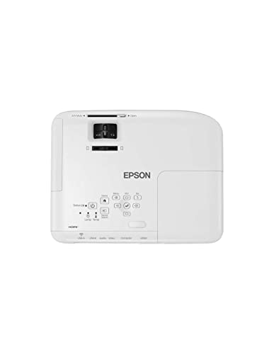 Epson EB-W06 3LCD-Projektor (WXGA 1.280x800p, 3.700 Lumen Weiß- und Farbhelligkeit, Kontrastverhältnis 16.000:1, optionales WLAN, HDMI) von Epson