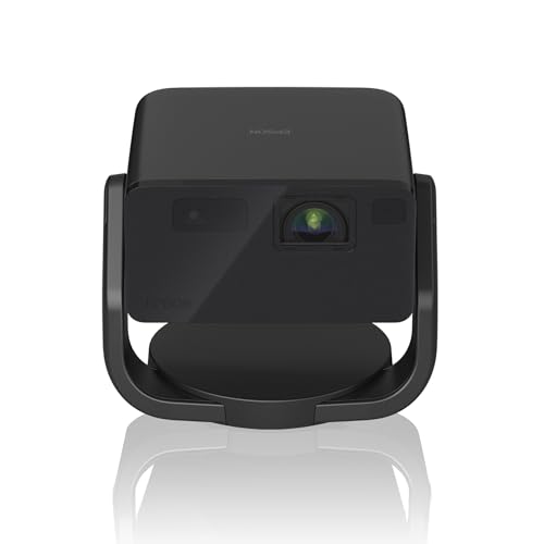 Epson EpiqVision EF-22B tragbarer Mini-Laserprojektor, Full-HD 1.080, 3LCD, 1.000 Lumen, bis zu 150-Zoll-Projektionsfläche, Bluetooth-Lautsprecher, Chromecast, Google TV, Standfuß, schwarz von Epson