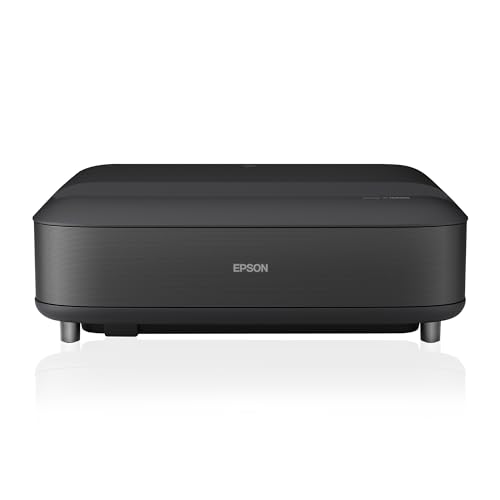 Epson EH-LS650B 4K PRO-UHD Ultrakurzdistanz-Laserprojektor (3.600 Lumen, Kontrastverhältnis 2.500.000:1, Android TV, Yamaha-Sound) schwarz von Epson