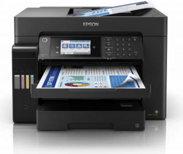 Epson EcoTank ET-16600 - Multifunktionsdrucker - Farbe - Tintenstrahl - A3 plus (311 x 457 mm) (Original) - A3 (Medien) - bis zu 32 Seiten/Min. (Drucken) - 550 Blatt - 33.6 Kbps - USB 2.0, LAN, Wi-Fi(n), USB-Host - Schwarz (C11CH72401) von Epson
