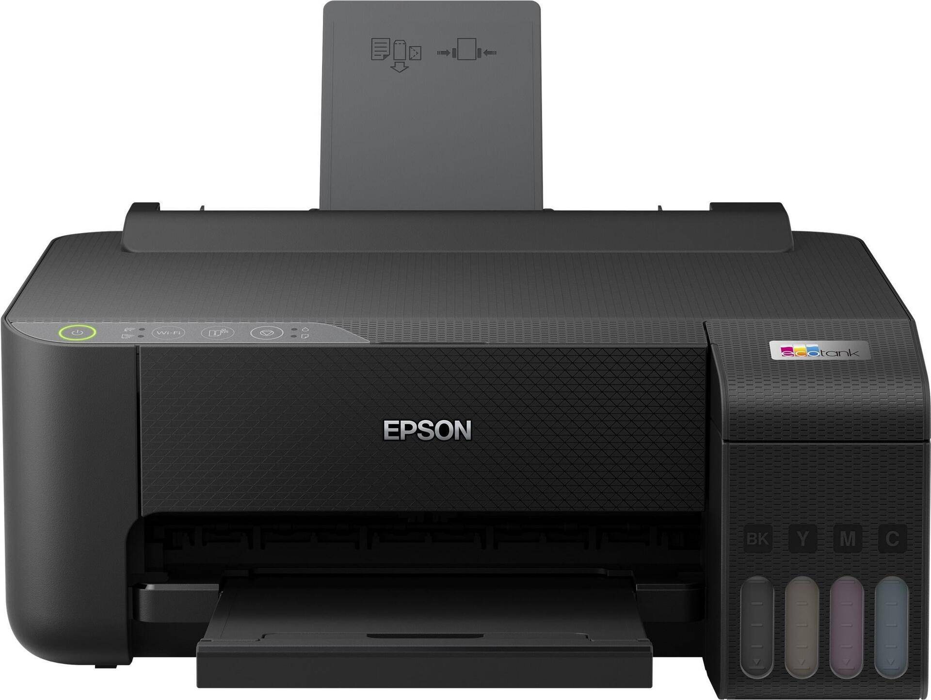 Epson EcoTank ET-1810 - Drucker - Farbe - Tintenstrahl - nachf�llbar - A4 - 5760 x 1440 dpi - bis zu 10 Seiten/Min. (einfarbig)/bis zu 5 Seiten/Min. (Farbe) - Kapazit�t: 100 Bl�tter - USB, Wi-Fi - Schwarz von Epson
