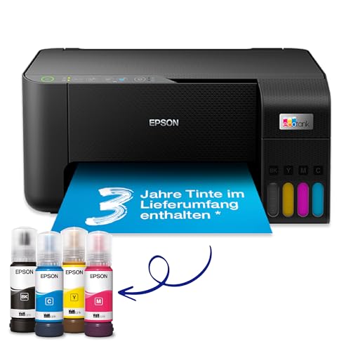 Epson EcoTank ET-2810 A4-Multifunktions-Wi-Fi-Tintentankdrucker, mit einem im Lieferumfang enthaltenen Vorrat an Tinten bis zu 3 Jahren Epson EcoTank ET-2810 A4-Multifunktions-Wi-Fi-Tintentankdrucker, mit einem im Lieferumfang enthaltenen Vorrat an Tinten bis zu 3 Jahren von Epson