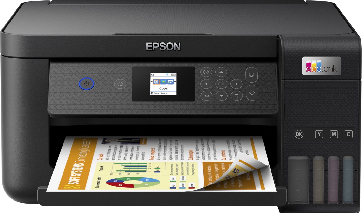 Epson EcoTank ET-2850 3 in 1 Tintenstrahl Multifunktionsdrucker schwarz von Epson