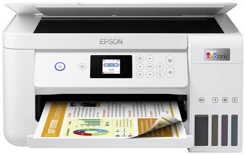 Epson EcoTank ET-2856 Multifunktionsdrucker A4 Drucker, Scanner, Kopierer Duplex, Tintentank-System, von Epson