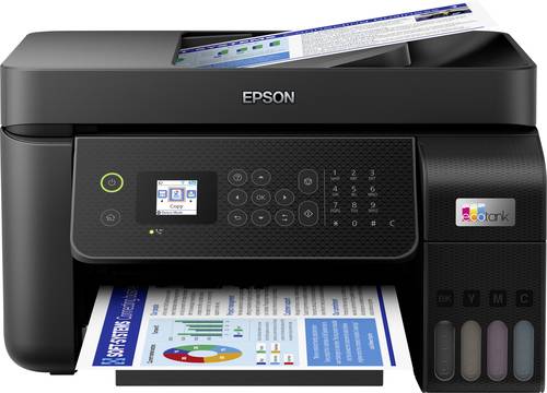 Epson EcoTank ET-4800 Multifunktionsdrucker A4 Drucker, Scanner, Kopierer, Fax ADF, Duplex, LAN, USB von Epson