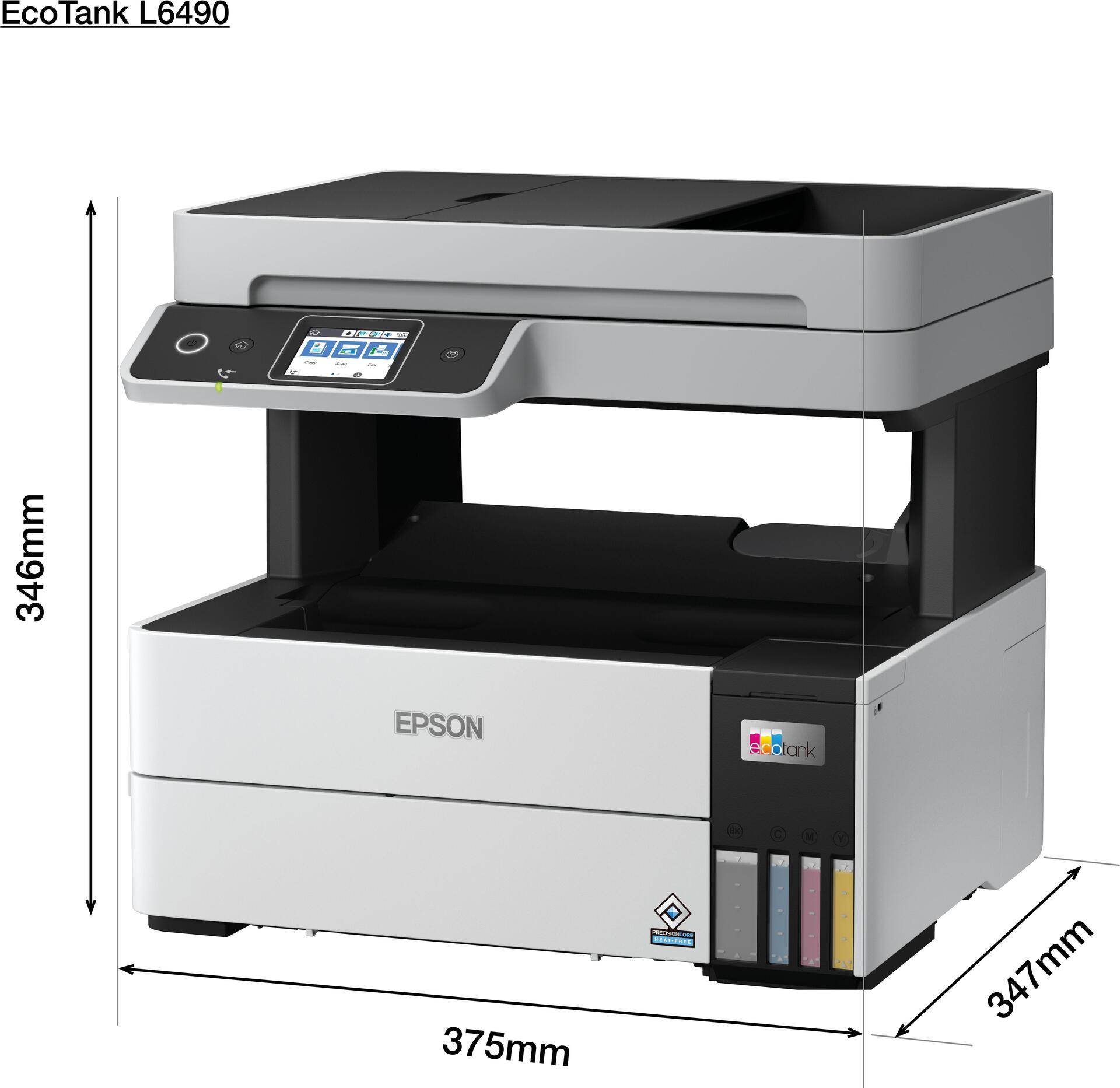 Epson EcoTank L6490 Tintenstrahl A4 4800 x 1200 DPI 37 Seiten pro Minute WLAN (C11CJ88403) von Epson