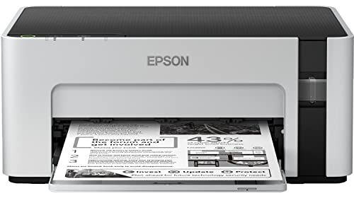 Epson EcoTank M1100 - Tintenstrahldrucker für Büro, schwarz-weiß (6.000 Seiten mit jeder Tintenflasche), C11CG95403 von Epson