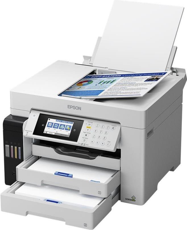 Epson EcoTank Pro ET-16680 - Multifunktionsdrucker - Farbe - Tintenstrahl - A3 (Medien) - bis zu 25 Seiten/Min. (Drucken) - 550 Blatt - 33.6 Kbps - USB 2.0, LAN, USB-Host, Wi-Fi(ac) (C11CH71405) von Epson