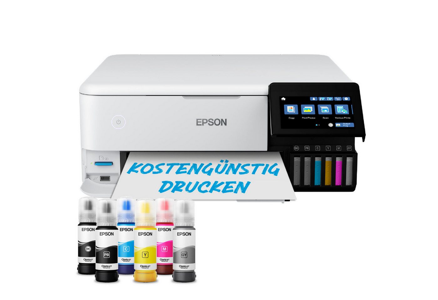 Epson Epson ET-8500 Tintenstrahldrucker, (WLAN, LAN, Automatischer Duplexdruck) von Epson