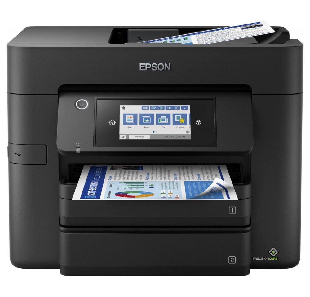Epson Epson WorkForce Pro WF-4830DTWF Multifunktionsgerät Multifunktionsdrucker, (10/100 Mbit (Fast Ethernet), Duplexdruck für Effizienz) von Epson