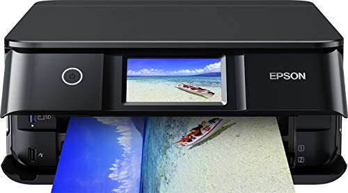 Epson Expression Photo XP-8600 3-in-1 Tintenstrahl-Multifunktionsgerät Drucker (Scanner, Kopierer, WLAN, Duplex, 10,9 cm Touchscreen, Einzelpatronen, 6 Farben, DIN A4) schwarz von Epson