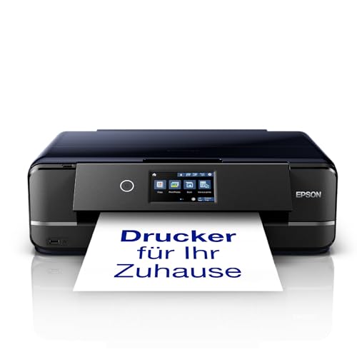 Epson Expression Photo XP-970 3-in-1 Tintenstrahl-Multifunktionsgerät Drucker (Scanner, Kopierer, WiFi, Ethernet, Duplex, 10,9 cm Touchscreen, Einzelpatronen, 6 Farben, DIN A3) schwarz, 10 x 15 cm von Epson