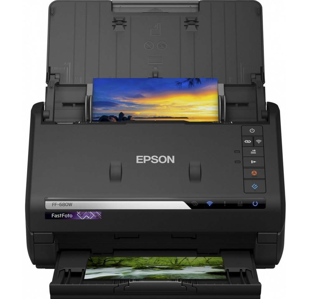 Epson FastFoto FF-680W - Dokumentenscanner - schwarz Dokumentenscanner, (WLAN (Wi-Fi) von Epson
