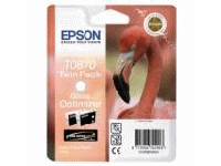 Epson Flamingo Twinpack Gloss Optimizer T0870 Ultra Gloss High-Gloss 2, Tinte auf Pigmentbasis, 1 Stück(e), Multipack von Epson