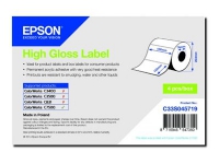 Epson - Hochglänzend - 102 x 152 mm 800 Etikett(en) (1 Rolle(n) x 800) Druckstempel geschnittenes Etikett - für ColorWorks C7500, C7500G, CW-C6000Ae, CW-C6000Pe, TM-C7500G von Epson