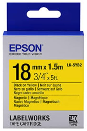 Epson LK-5YB2 Magnetband, Schwarz, Gelb, 18 mm (1,5 m) von Epson