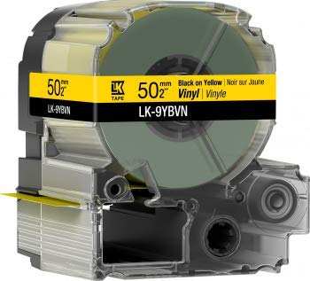 Epson LK-9WBVN Consumables Klebeband, Vinyl, Gelb, Schwarz, 50 mm, 7 m von Epson