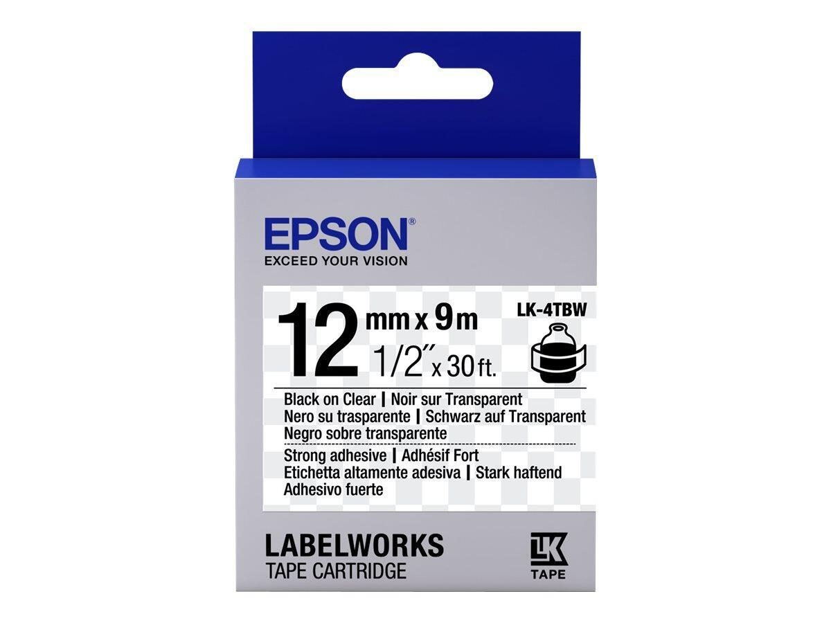 Epson LabelWorks LK-4TBW - Schwarz auf durchsichtig - Rolle von Epson