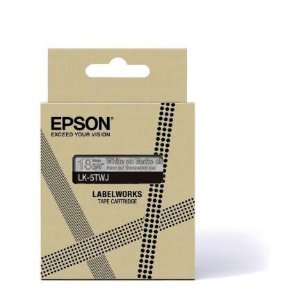 Epson LabelWorks LK-5TWJ - Weiß auf Matt-Transparent - Rolle (1,8 cm x 8 m) 1... von Epson