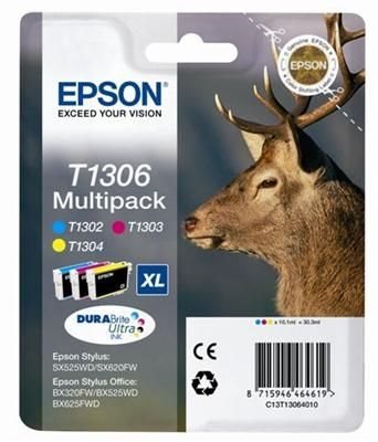 Epson Multipack 3farbig XL für SX525WD, T13064010 von Epson