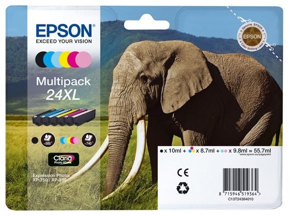 Epson Multipack 6 Farben 24XL Claria T2438 von Epson