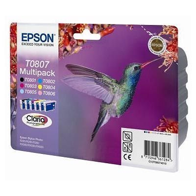 Epson Multipack 6-farbig für R265, T08074011 von Epson