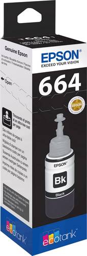 Epson Nachfülltinte T6641, 664 Original Schwarz C13T66414010 von Epson