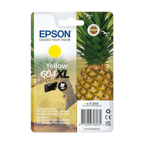 Epson Orginal 604XL Tinte Ananas Singlepack gelb XL, XP-2200 XP-2205 XP-3200 XP-4205 WF2910DWF WF2930DWF WF2950DWF, ReadyPrint Flex-Tintentarife Epson Orginal 604XL Tinte Ananas Singlepack gelb XL, XP-2200 XP-2205 XP-3200 XP-4205 WF2910DWF WF2930DWF WF2950DWF, ReadyPrint Flex-Tintentarife von Epson