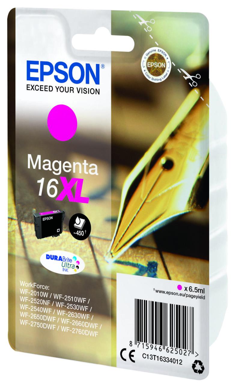 Epson Original 16XL Füller Druckerpatrone - magenta (C13T16334012) von Epson