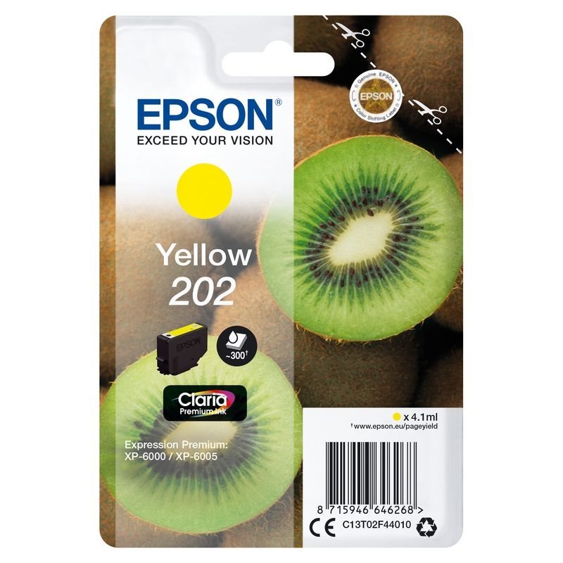 Epson Original 202 Tinte gelb - C13T02F44010 von Epson