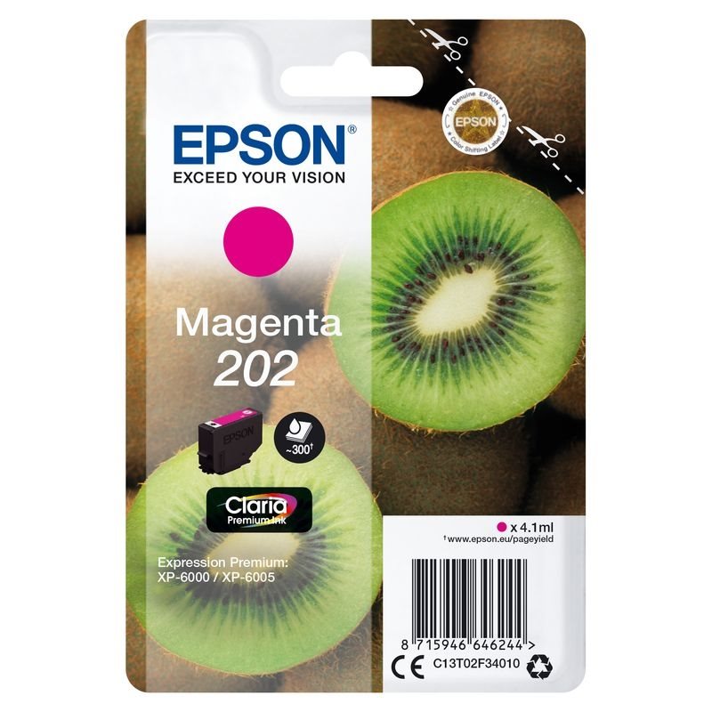 Epson Original 202 Tinte magenta - C13T02F34010 von Epson