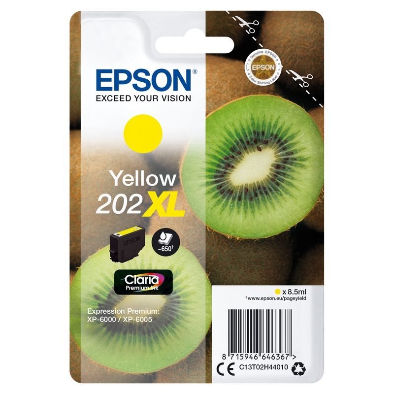 Epson Original 202XL Tinte gelb - C13T02H44010 von Epson