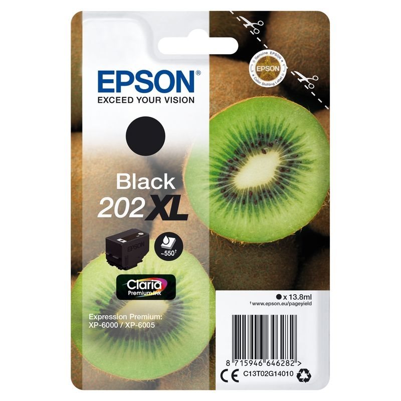 Epson Original 202XL Tinte photo schwarz - C13T02H14010 von Epson