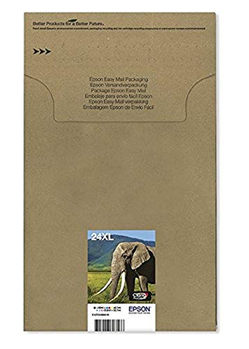 Epson Original 24XL Tinte Elefant (XP-750, XP-850, XP-950, XP-55, XP-760, XP-860, XP-960, XP-970), Multipack 6-farbig von Epson