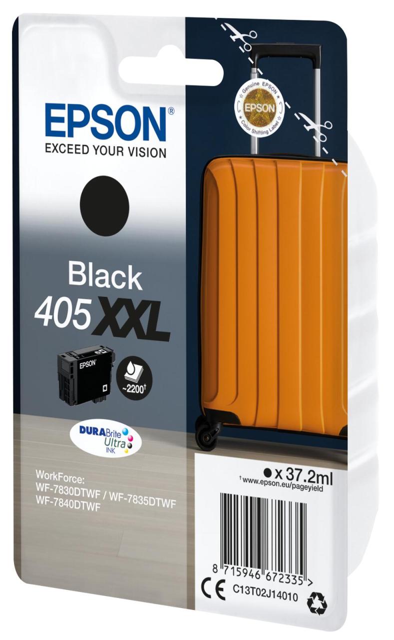 Epson Original 405 XXL Druckerpatrone schwarz 2200 Seiten 37,2ml (C13T02J14010) von Epson