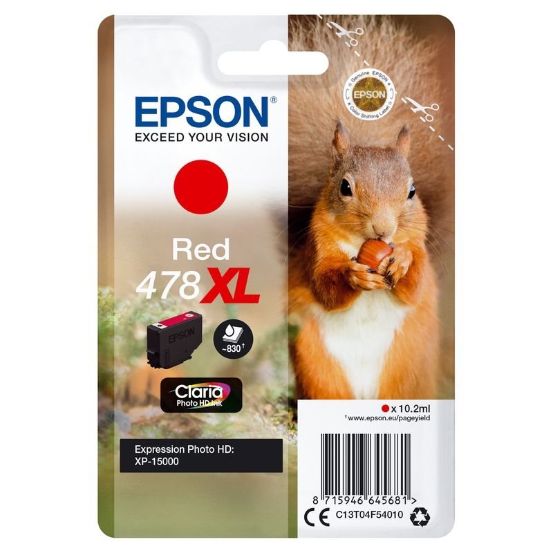 Epson Original 478XL Tinte rot - C13T04F54010 von Epson