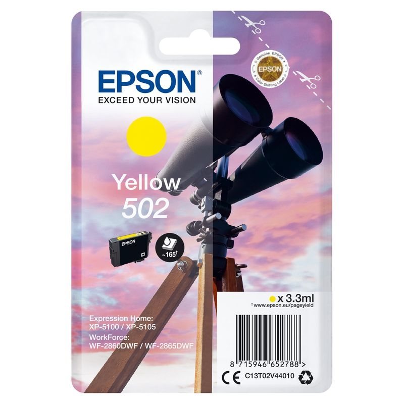 Epson Original 502 Tinte gelb - C13T02V44010 von Epson