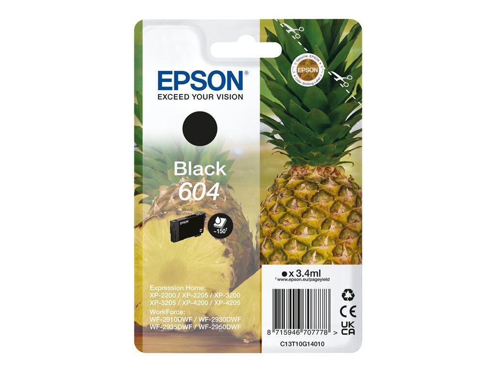 Epson Original 604 Ananas Druckerpatrone - schwarz (C13T10G14010) von Epson